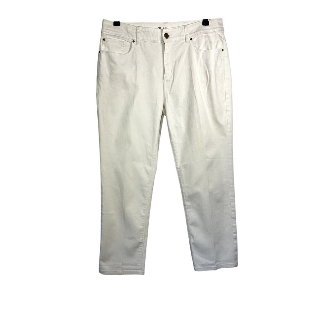 CHICO'S Women's Platinum High Rise Ankle Denim Jeans White Size 1/Medium/8